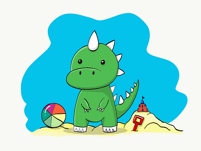 Green Dinosaur cute dinosaur green ipad pro