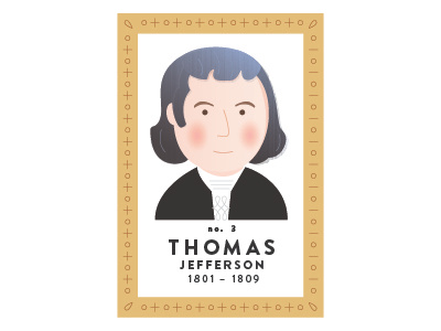 President Thomas Jefferson digital illustration