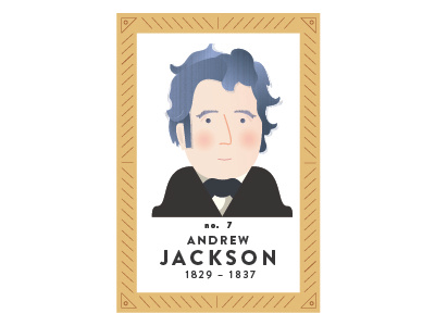President Andrew Jackson digital illustration