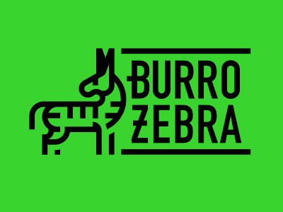 Burro Zebra (Tijuana Donkey/Zebra-Donkey) animal animal logo branding burrito burro donkey logo process sketch tijuana zonkey