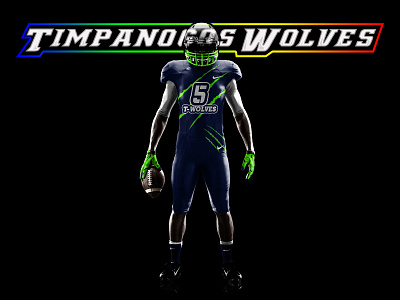 Uniform Design Twolves concept football gear sports team uniform