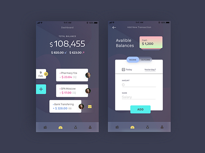 Budget App app budget daily financial ui ux