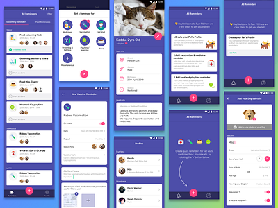 Pet Health App alarm android app calendar cat clock dog health pet pet health pet parenting reminder
