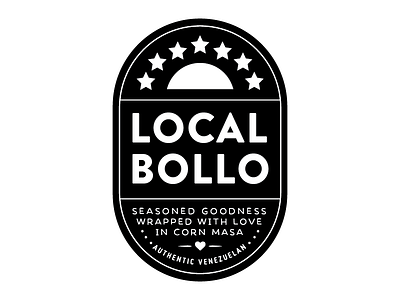 Local Bollo branding corn local logo maza venezuelan