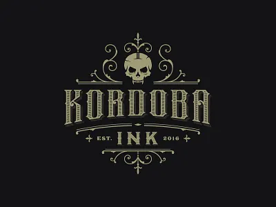 Kordoba Ink classic ink luxury ornaments skull sophisticated tattoo vintage