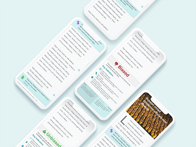 News Bias Mockups article bias news reader ui ux