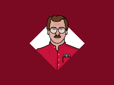 "Sometimes I think I have felt everything I'm ever gonna feel." character film her icon illustration illustrator movies portrait red spike jonze vector