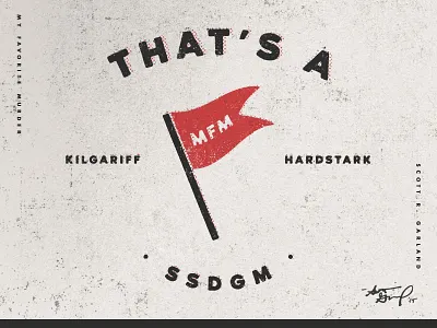 That's a Red Flag!- My Favorite Murder flag illustrator mfm muderino my favorite murder podcast red ssdgm