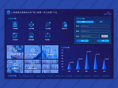 office platform/office system blue court goverment office platform office system traffic