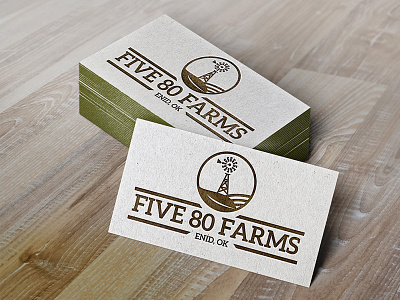 FIVE 80 FARMS Logo branding farm logo