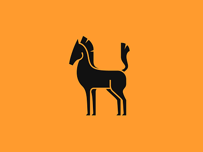 H for Horse 36 days of type animal custom type h horse lettering logo minimalist typography