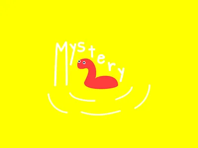 Mystery Monster childish colorful illustration loch ness monster monster mystery nessie