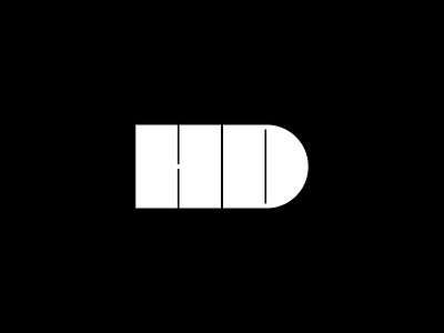 H D Logo d geometric h lettering logo minimalism