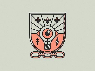 Vision Shield branding icon shield