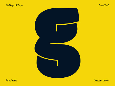Day 07—G 36days 36daysoftype creative font fontfabric g letter lettering type typeface typography