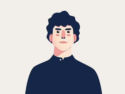 Character 2 avatar character character design guy man profile wavy hair