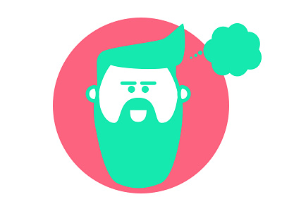 Hipster Designer Male (1 of 3) design graphic design hipster illustration neon