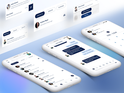 Message App Concept clean interface iphone x message simple