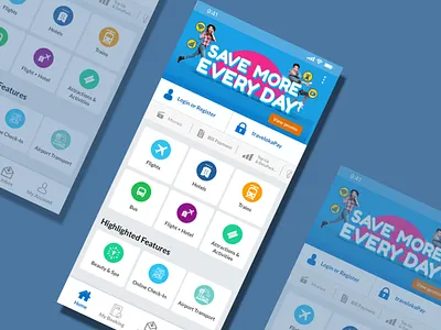 Traveloka UI Challenge color debut dribbble icon mobile traveling traveloka ui ux web