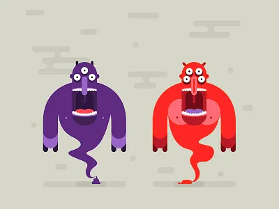 genie monsters in a poop bottles art bottle creature doodle eyes funny genie illustration monster poop sketch