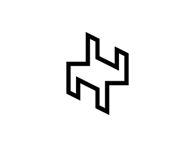 [H] 36days h 36daysoftype geometric letter symbol type typography