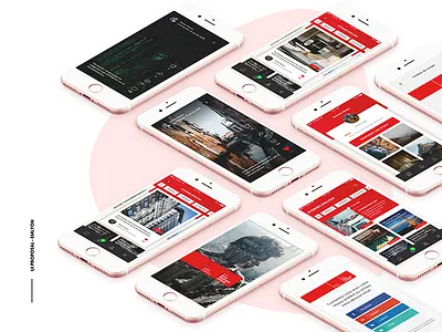 UI Interface proposal - EMLYON interface mobille app ui