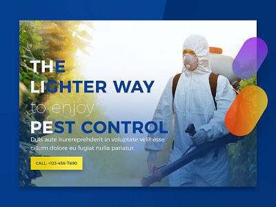 Pest Control Landin Page career creative designer job landing page mobileapp seeker uiux