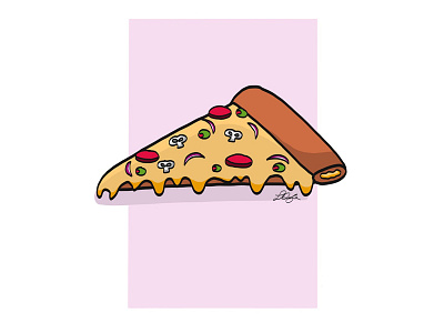 Pizza Illustration apple art illustration ipad pencil tablet