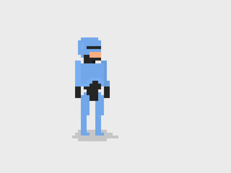 Throwback: Robocop animation art gif ocp pixel robocop robot