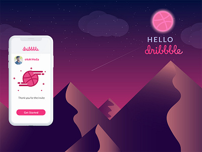 Hello.......Dribbble dribbble illustration ui design