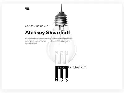 Site for architect-designer desing landing page ui ux web