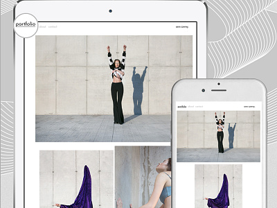 Photographic portfolio I responsive layout minimal mobile responsive tablet ui webdesign website