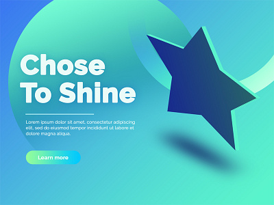 Chose To Shine - Ui 004 design gradient illustration isometric ui