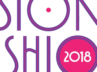 Fashion Show Typography art deco custom design fashion italian type typography