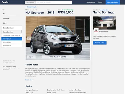 Dealer - Find Dealers nearby cars dealer design finder ui