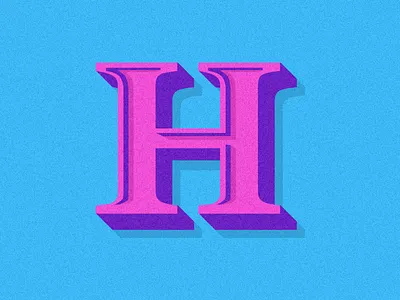 "H" 36 days design h letter letterform logotype mark serif symbol type typography
