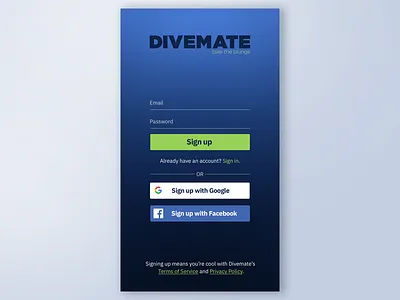 Sign up mobile window Daily UI #001 001 dailyui mobile mobile app sign in sign up ui ui design