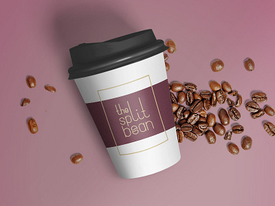 Split Bean Coffee Cup coffee coffee beans coffee cups mockup the split bean zippypixels