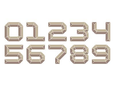 gowld numbahs lettering