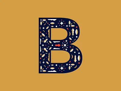 B | bucolic 36daysoftype b bucolic illustration illustrator letter lettering miguelcm plants type typography.