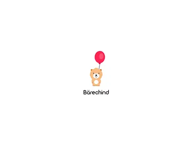 Logo design baby bear child clothing cute fashion flat kid minimal simple