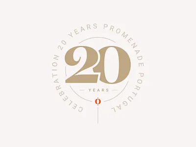 20 Years Promenade Badge 20 years branding promenade travel
