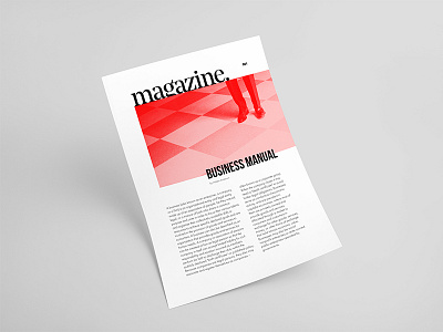 Print Layout Practice business futura grid inspiration layout magazine manual print red system