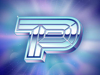 Project Monogram: Space Edition I intergalactic monogram outer space outrun retro futuristic shiny