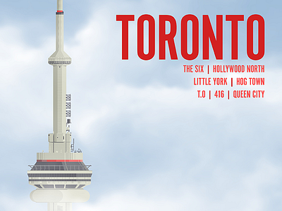 Toronto city poster branding graphic design illustration poster vector vector art