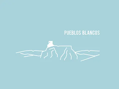 Pueblos Blancos design illustration minimal pueblos blancos simple