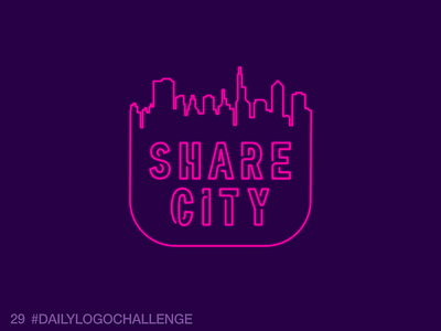 Daily Logo 29/50: Ride Sharing Service dailylogochallenge logo