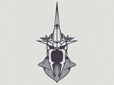 Hollow armor crown death helmet illustration king lord of the rings lotr sauron witch witch king wraith