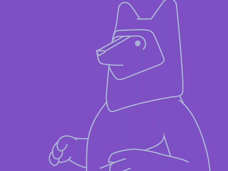 Ours 2d 2d animation after effects animation art character design gif illustration loop motion design wip