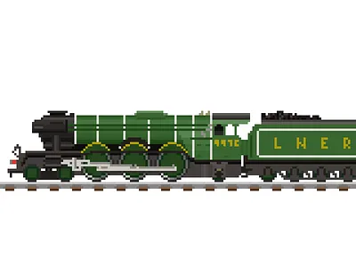 Pixel Art Flying Scotsman pixel pixel art